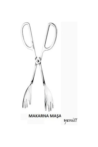 Yetkin Paslanmaz Çelik Makarna Maşası Makası