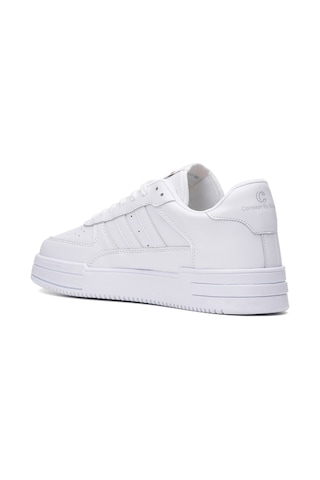 Günlük Unisex Sneaker Bağcıklı Rahat Kalın Tabanlı Spor Yürüyüş Ayakkabısı 191 Beyaz
