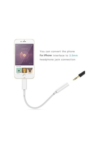 Bs Lightning To Headphone Adapter - Dişi Giriş Aux - Aux Dönüştürücü