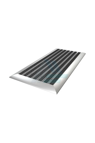 60X120Cm Gri Halı Yüzeyli 25Mm Yükseklikte Alüminyum Paspas