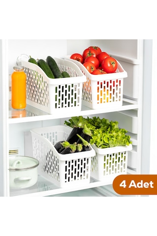 Porsima Org-23 4'lü Çok Amaçlı Dolap İçi Düzenleyici Organizer Beyaz