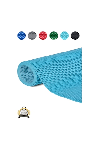 Hortumtech Bal Petek Paspas Kaydırmaz Pvc Islak Zemin Duş Havuz Su Tahliyesi 4 Mm - Turkuaz 120 X 800 Cm
