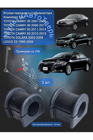Zekkert Ön Stabilizatör Burçları 2 Adet Camry 30 40 50 55 447234054