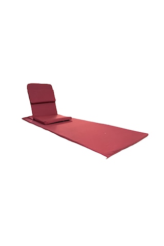 Backjack Meditasyon Sandalyesi Destekli Yer Minderi + 60x180 Kumaş Mat - Backjack 3xl Mat+backjack İkili Set Bordo