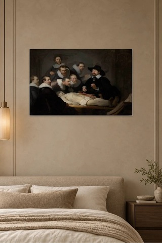 Fida Rembrandt Cerrahlar Ve Anatomi Dersi Canvas Tablo Çok Renkli