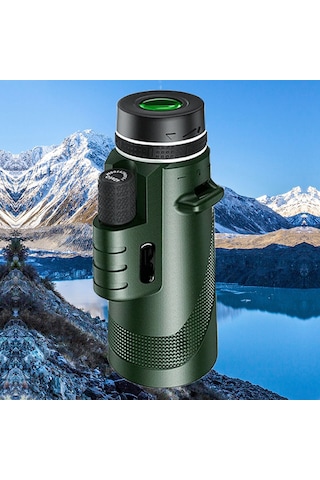 Wezone 40x60 Yeşil Dürbün - Gece Görüşlü, Telefon Bağlantılı, Tripodlu Profesyonel Teleskop