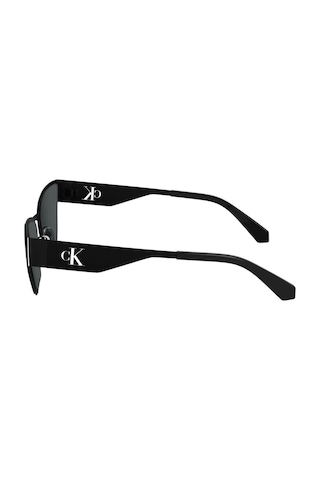 Calvin Klein Jeans Ckj 24207s 001 58 Unisex Geometrik Siyah Metal Güneş Gözlüğü Siyah