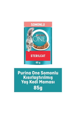 Kısırlaştırılmış Kedi Maması Somon & Havuç 85 G