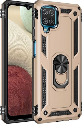 Galaxy A22 4G Kilif Zore Vega Yüzüklü Standli Zirh Kilif 556724394