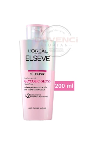Loreal Paris Elseve Glycolic Gloss Sülfatsız Şampuan 200 ML