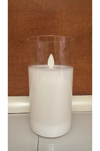 Led Şarj Edilebilir Led Mum Şarj Kablosu İle Birlikte 307836853 Beyaz