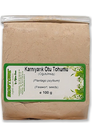 BioStore Öğütülmüş Psyllium Husk Karnıyarık Otu Tohumu 100 G