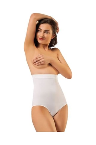 Sistina Beyaz Kadın Dikişsiz Slip Korse - 780