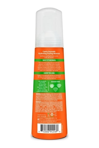 Cantu Avocado Hydrating Kıvırcık Ve Dalgalı Saçlar İçin Nemlendirici Şekillendirici Saç Köpüğü 248 Ml