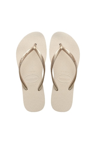 Havaianas Slim Flatform Kadın Parmak Arası Terlik - Açık Dore Altın 414453 0121
