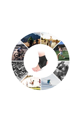 Vkemall Spor Aktivitesi İçin Tormat Önleyici Baskı Ankle Support - Siyah Xl Sağ 45-48 Numara, 82.5-100 Kg