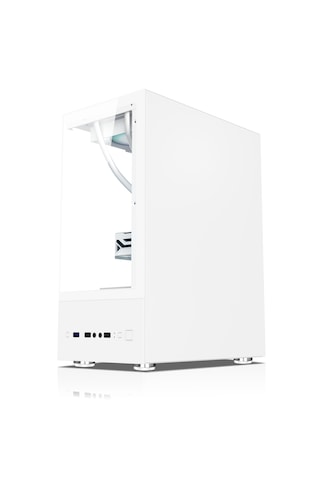 Zoko Smıle Beyaz 5x12cm Argb Fanlı Temper Camlı Atx Akvaryum Kas