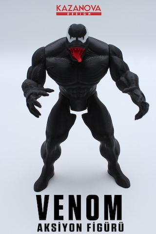 Kazanova Design Venom Aksiyon Figürü 16 Cm Marvel Plastik Masaüstü Dekoratif Hediyelik