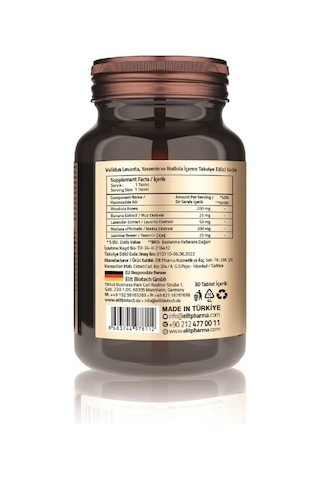 Lavander + Banana + Melissa + Rhodiola + Jasmin 30 Tablets