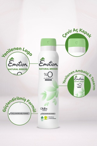 Natural Breeze Kadın Alüminyumsuz Vegan Deodorant 3x150ML Hızlı Kurur, Leke Bırakmaz