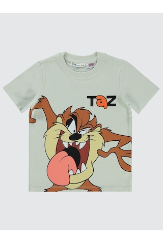 Tazmania Tazmanya Erkek Çocuk Tişört 2-5 Yaş Açık Gri Açık Gri
