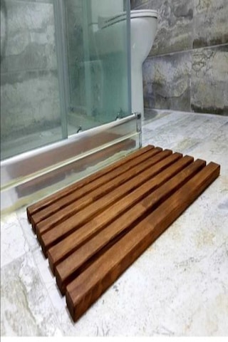 Madam Curie® Ahşap Banyo Paspası Ahşap