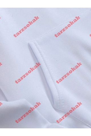 Startmore Tarzsokak Deniz Biyolojisi Balina Katili Baskılı Kapüşonlu Üstler Kadın Temel Gevşek Sweatshirtler Kışl Beyaz