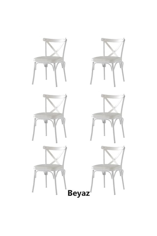 Sweethomemasasandaly 6 Adet Çapraz Bahar Sandalye