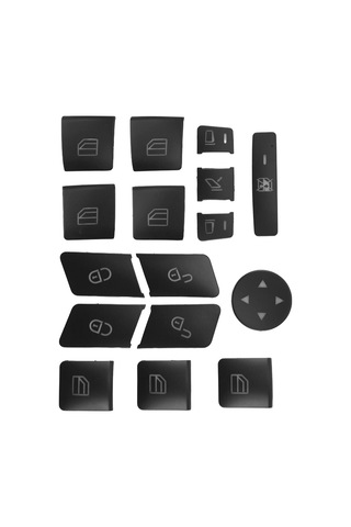 16 Adet Araç Kapı Kolu Hafıza Mandalı Pencere Düğme Kapağı