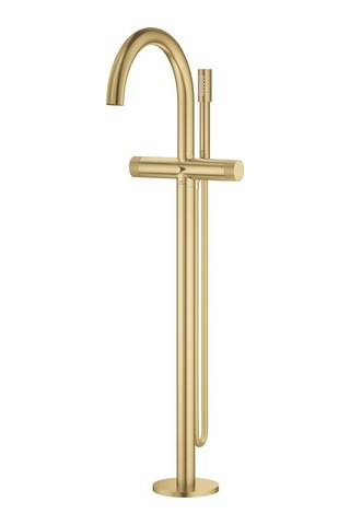 Grohe Atrio Private Collection 25229GN0 Sıva Üstü Grubu Tek Yerden Küvet Bataryası Fırçalı Altın