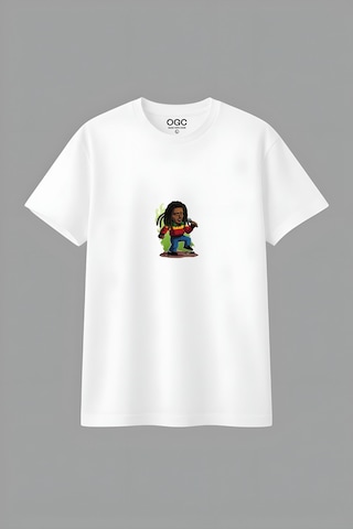 Ogc Bob Marley Unısex T-shırt Beyaz