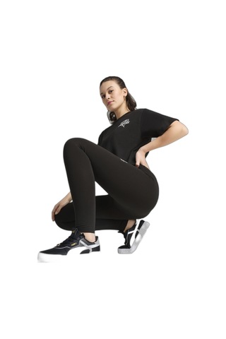 Puma Class Relaxed Crop Tee Siyah Siyah