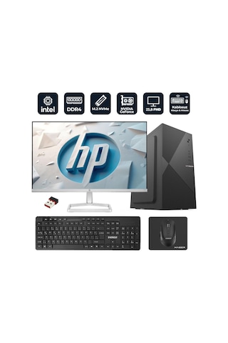 Xaser Officepro H20 Intel Core İ5-12400f 8gb Ram 256gb M.2 Nvme Ssd 2gb Gt610 23.8" Hp Monitörlü Masaüstü Ofis Bilgisayarı Diğer