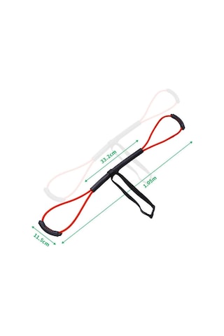 Pazly--direnç Bantları Çekme Halat Askı Gölge Boks Egzersiz Egzersiz Karate Kol Yeşil 30 Lbs Siyah