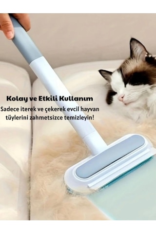 4 Ü 1 Arada Kedi Köpet Tüy Temizleyici Fırça Halı Koltuk Tüy Alıcı Diğer