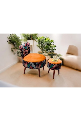 Çay Seti Tekli Koltuk Berjer Ve Puf Takımı Salon, Balkon, Ofis 2 Li Takım 686230
