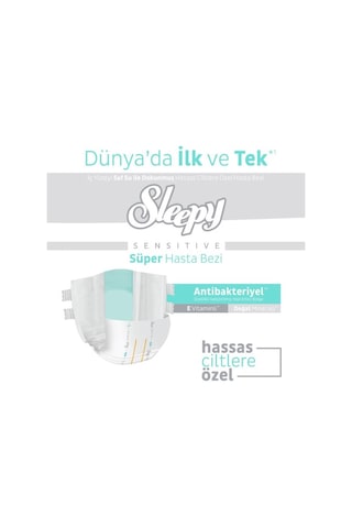 Sleepy Sensitive Süper Yetişkin Hasta Bezi Small 30 Adet S