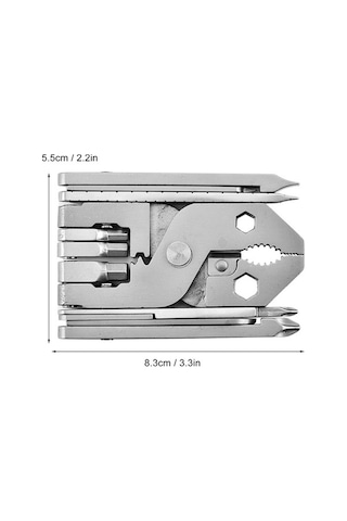 Fortunelane Yüksek Kalite Çelik Katlanabilir Pense - Ev & Doğa İçin 25 Araçlı Set
