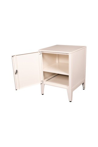 Alfafonet Ziglat Serisi Kilitli Metal Home Office Dolabı Metal Kapaklı Mat Beyaz Ral 9003 450x600x450 Mm