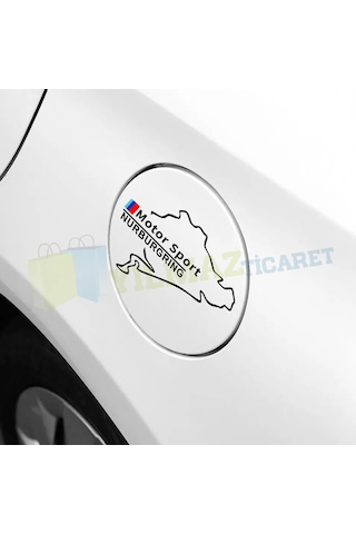 Bmw M Motor Sport Nurburgring Depo Kapağı Oto Sticker Yapıştırma