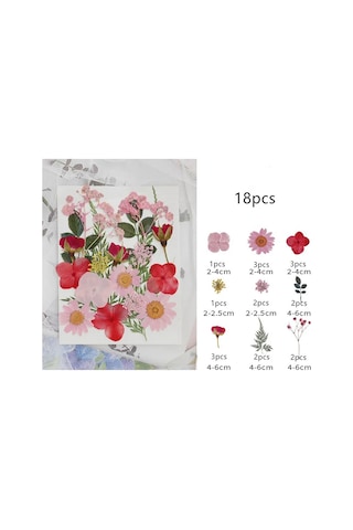 Kurutulmuş Çiçekler Preslenmiş Doğal Bitki Çiçek Mum Epoksi Reçine Kalıp