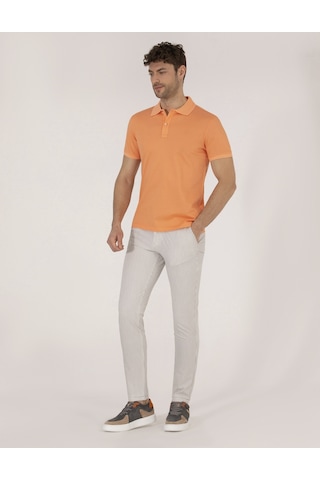 Pierre Cardin Erkek Açık Somon Basic Tişört 50262665-vr189 Açık Somon