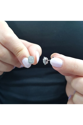 Lova 0,33 Karat Baget Pırlanta Küpe - 3010046