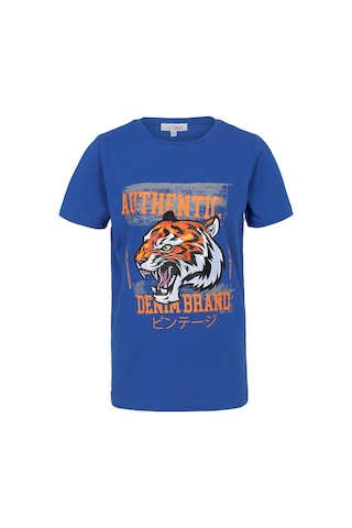 Brz Kıds Brz Kids Kaplan Baskılı Erkek Çocuk Kısa Kollu T-shirt-mavi Mavi