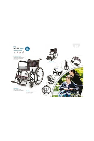 Wollex W210 Manuel Katlanabilir Sandalye Tekerlekli Sandalye