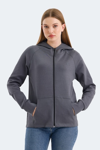 Slazenger Vasco 2 Li Set Kadın Sweatshırt Siyah - Koyu Gri
