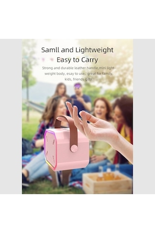 Artfulabode Bluetooth Karaoke Hoparlörü 2 Adet, Rgb Işıklı Şarkı Söyleme Makinesi Jzr-gy, Ev Partileri İçin