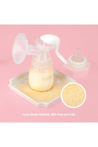 Moveevo Youha Manuel Göğüs Pompası 7oz/ 210ml Şişe Kapağı Ve Emzik Geniş Ağızlı Şişe Bpa İçermez Güvenli Malzeme Hafif Süt