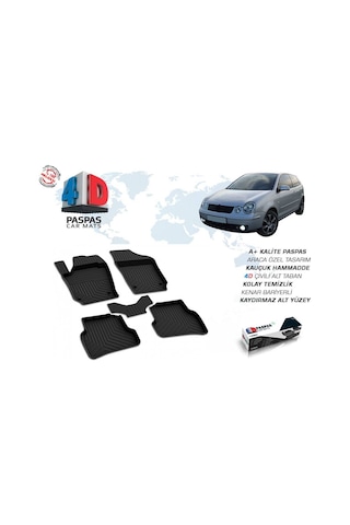 Vw Polo 4D Havuzlu Paspas Siyah 1999-2005 Arası