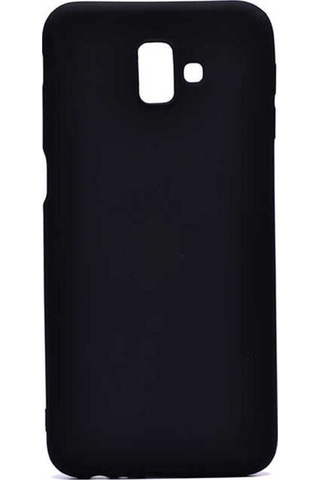 Samsung Uyumlu Galaxy J6 Plus Kılıf Zore Premier Silikon Kapak Siyah